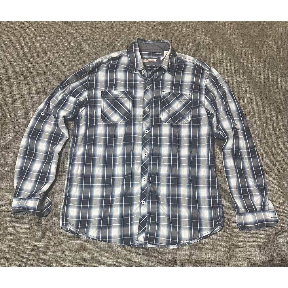 Michael Brandon Men's M Plaid Long Sleeve Shirt